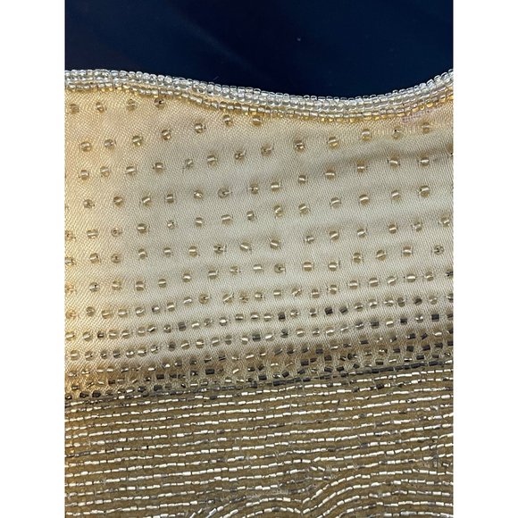 Fuji Gold Evening Clutch Vintage Micro Glass Bead - Picture 5 of 9